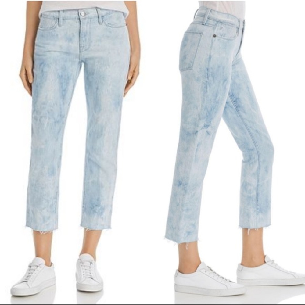 NWOT RARE Frame Le High Tie-Dye Jeans In Cloud